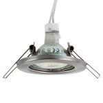 Fast lavvolts downlight i rustfritt stål MR 16