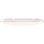 LED-taklampe Ariella i hvit/krom, 54 x 54 cm