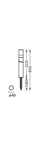 LEDVANCE LED-bakkespyd Endura Hybrid Rota Spike 1W