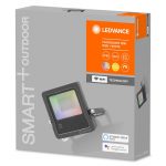 LEDVANCE SMART+ WiFi Floodlight, RGBW, grå, 20W