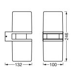 LEDVANCE SMART+ WiFi Outdoor Flare Updown Wall