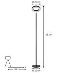 Lindby Smart LED-gulvlampe Cilian, RGBW, CCT, ZigBee, Hue