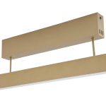 Lucande Smart LED-taklampe Mylosh, gull, CCT, Tuya