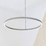 Luceplan Compendium Circle 110 cm, aluminium