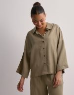 Object Collectors Item - Beige - Objtilda Boxy Shirt Noos