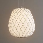 Pinecone -Designer pendellampe av melkegass