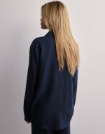 Selected Femme - Blå - Slfviva Ls Shirt Noos