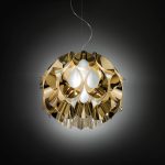 Slamp Flora - design-hengelampe, gull, 50 cm