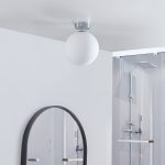 Arcchio Maviris LED-taklampe for baderom, globe, 18 cm