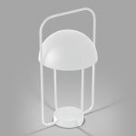 Bordlampe Jellyfisk, bærbar, med batteri, hvit