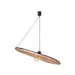 Costas pendellampe, vippbar rottingskjerm, Ø 100 cm