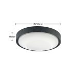 Lucande Lare LED-taklampe for utendørs bruk, Ø 25cm