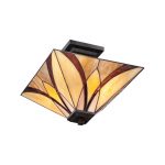 Taklampe Asheville Tiffany-design høyde 30,5