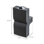 Utendørs vegglampe KLAMP, 22,5 cm, 2 lyskilder