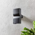 Utendørs vegglampe KLAMP, 22,5 cm, 2 lyskilder