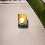Utendørs vegglampe Kila, rav