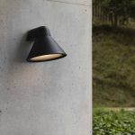 Utendørs vegglampe Pals, IP65, mørkegrå