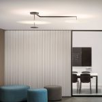 Vibia Flat LED-taklampe 3 lyskilder, Ø 90 cm hvit