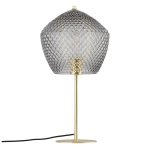 Bordlampe Orbiform, glass, røykgrå gjennomsiktig