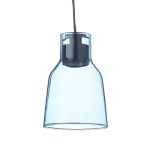 Bover Drip S/01L LED-hengelampe av glass, blå