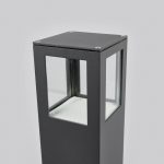 Firkantet Nicola LED-gatelampe, IP54