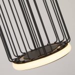 LED-pendellampe Cage, 1 lyskilde, svart