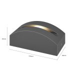LED-utelampe Marka, mørkegrå aluminium