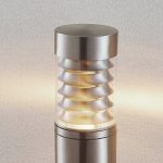Lindby Piper sensor-sokkellampe av rustfritt stål