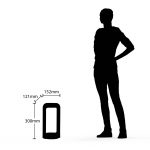 Lucande Habsa LED-sokkellampe, høyde 30 cm