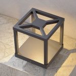 Lucande LED-sokkellampe Lealan, svart, høyde 23 cm