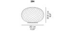 Oluce Recuerdo - LED-bordlampe laget av glass