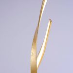 Paul Neuhaus Linda LED-gulvlampe gull med dimmer
