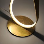 Paul Neuhaus Linda LED-gulvlampe gull med dimmer