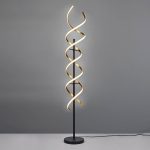 Sequence LED-gulvlampe, dimbar, CCT, messing