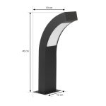 Skrå Lennik LED-sokkellampe, 40 cm