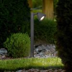 Sokkellampe Kaveri av aluminium, antrasitt
