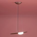 Axolight Kwic LED-pendel, bronse, 48 cm