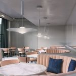 Axolight Manto LED designer-hengelampe, Ø 70cm
