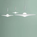 Axolight Manto LED designer-hengelampe, Ø 70cm