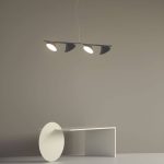 Axolight Orchid LED-pendellampe med fire lys i grått