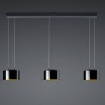 BANKAMP Luce elevata Grand 3 lk svart / innv. gull