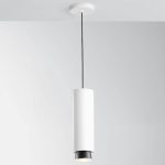 Fabbian Claque LED-hengelampe, 30 cm, hvit