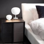 Fabbian Lumi Mochi bordlampe, liggende, Ø 20 cm