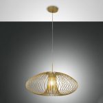 Fassa hengelampe, gullmatt, Ø 60 cm, metall