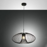 Fassa hengelampe, svart, Ø 60 cm, metall