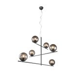 Hengelampe Pure svingbare armer 6fl antracitt/klar
