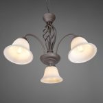 Hengelampe Rustica, rustfarget, 3 lyskilder