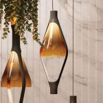 Kundalini Viceversa2 LED-hengelampe 2lk glass rav