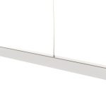 LED-hengelampe Orix, hvit, 150 cm lang