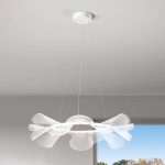 LED-hengelampe Sylvie, rund, Ø 72 cm